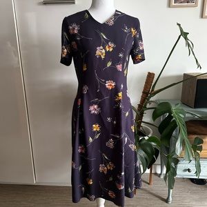 ✨Vintage 90s Talbots Cottagecore Dusty Purple/Mauve Floral Dress |  Size 4